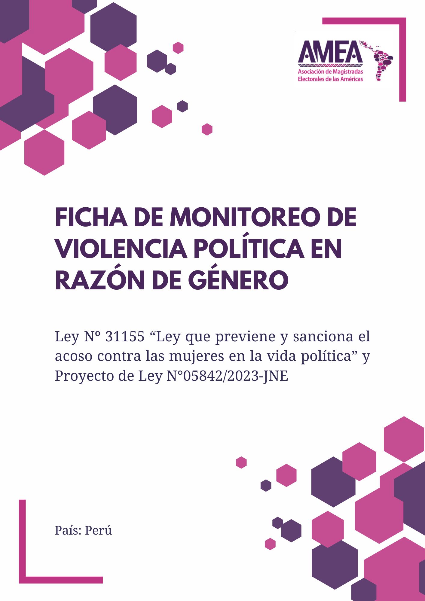 Ley Nº 31155 “Ley que previene y sanciona el acoso contra las mujeres en la vida política” y Proyecto de Ley N°05842/2023-JNE 